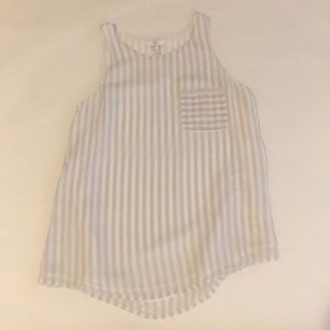 Joie XS silk stripe tank